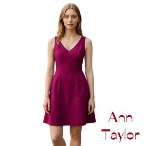 Ann Taylor Pink Silk Sleeveless Dress NWT Size 6